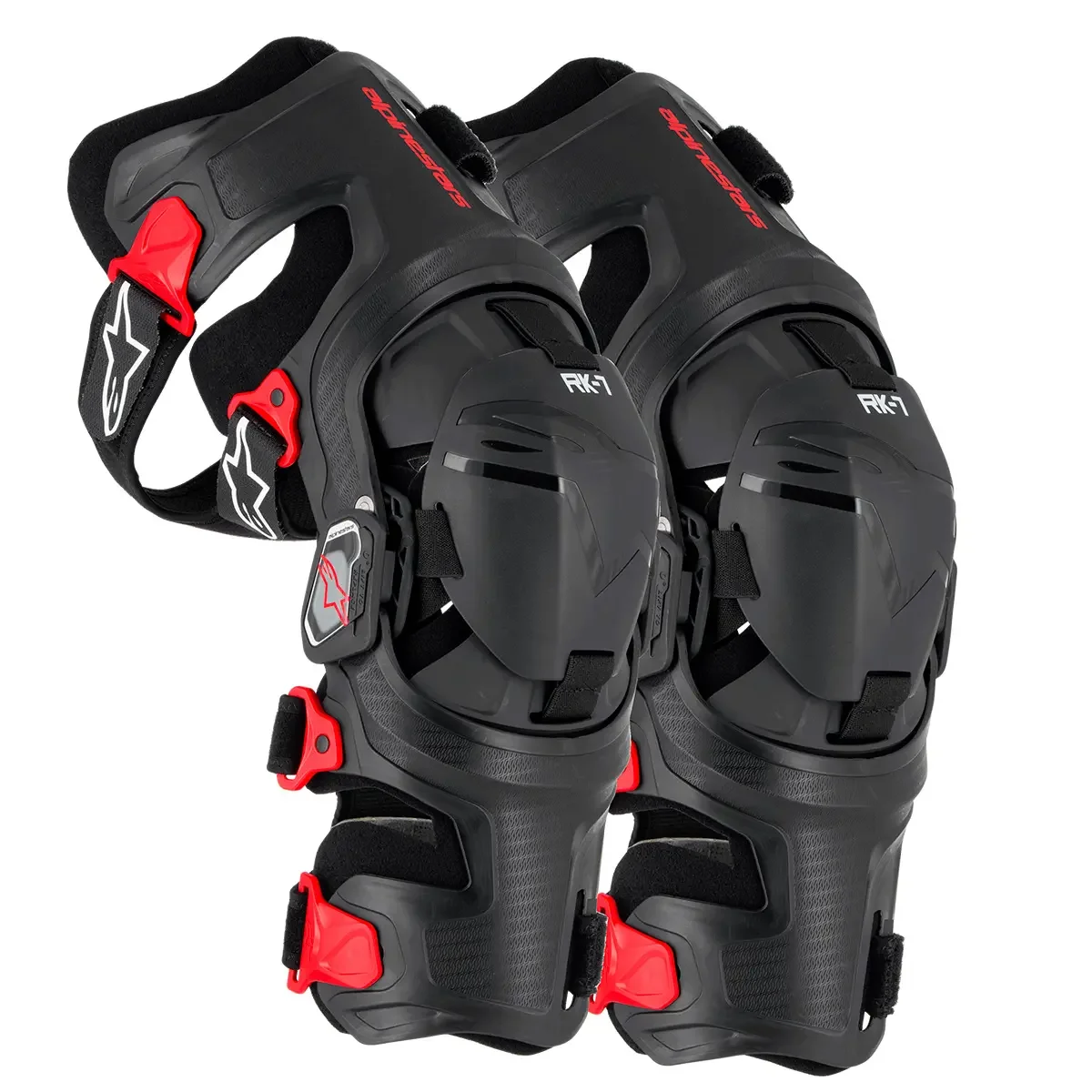 Joelheira Alpinestars RK 7 Plasma Brace Preto/Vermelho - Spinelli
